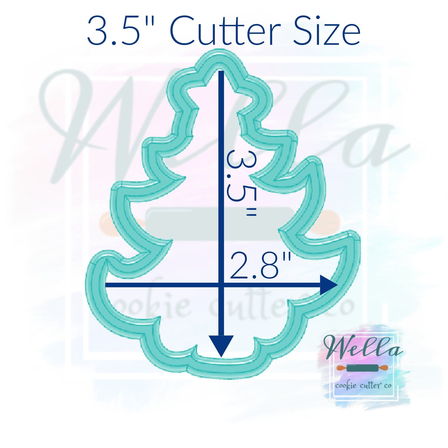 Wonky Christmas Tree Cookie Cutter