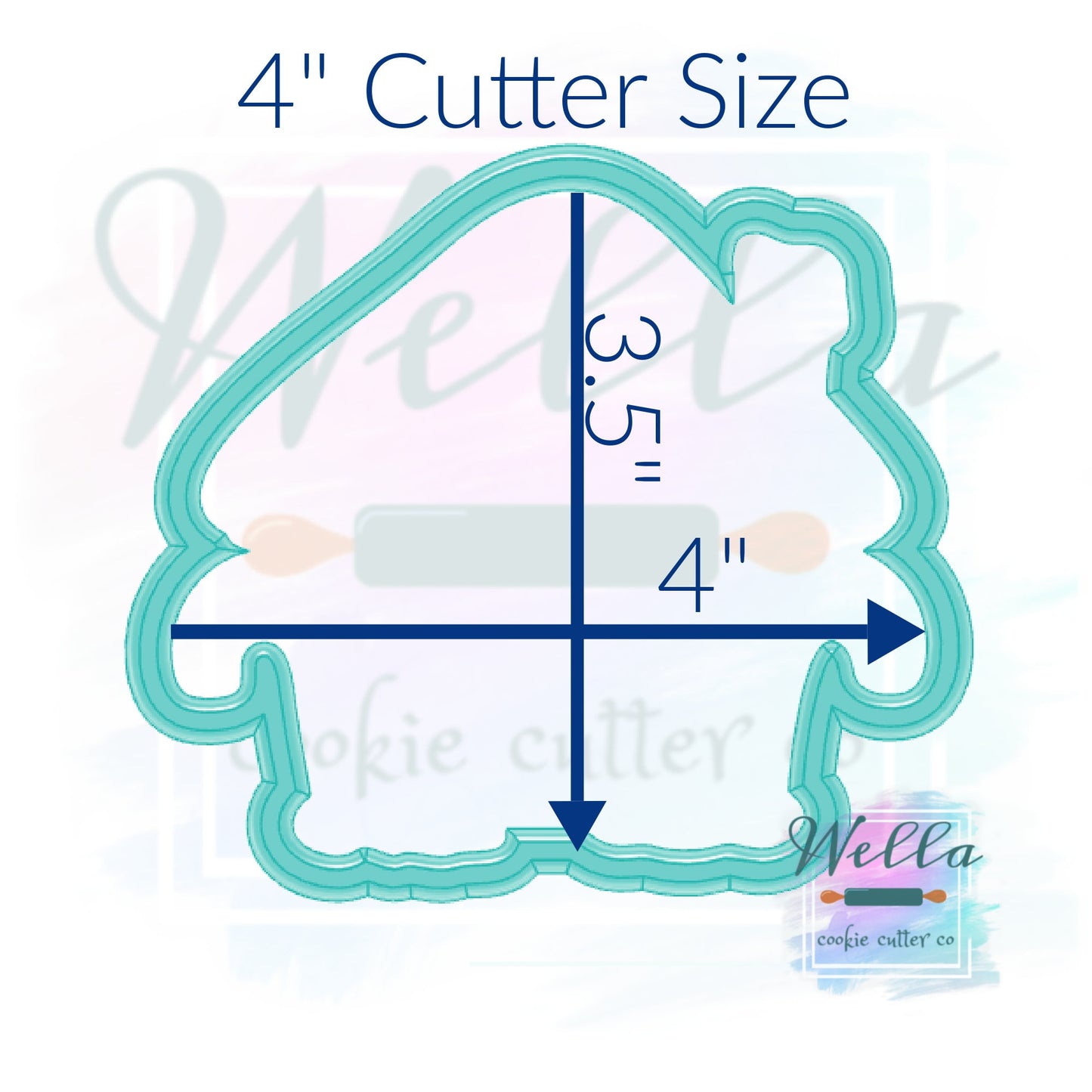 Gingerbread House with Candy Canes Cookie Cutter with Optional Stencil, Christmas Cookie Cutter, Gingerbread House Cutter, PYO Cookie