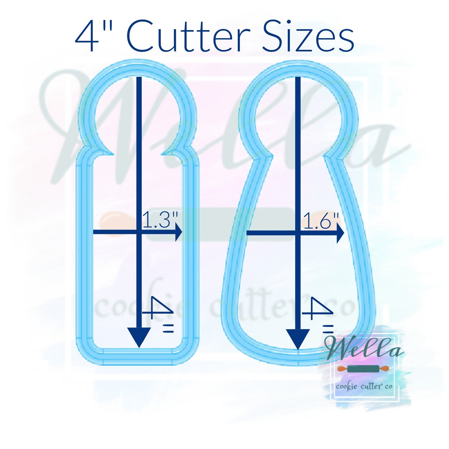 Peg Doll Cookie Cutters - Set of 2