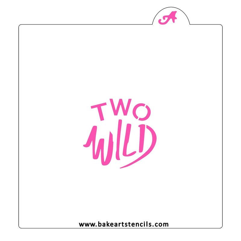 Wild One Cookie Stencil, Two Wild Cookie Stencil, Wild Decorating Stencil