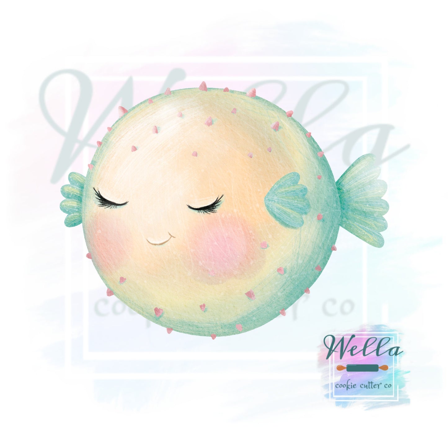 Pufferfish Cookie Cutter, Sea Themed Cookie Cutter, Under the Sea Cutter, Blowfish Cookie Cutter