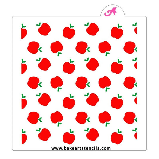 2 Piece Apple Stencil, Background Stencil, Cookie Stencil, Teacher Stencil, Back to School Stencil