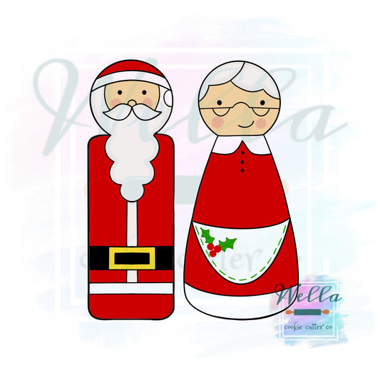 Peg Doll Cookie Cutters - Set of 2