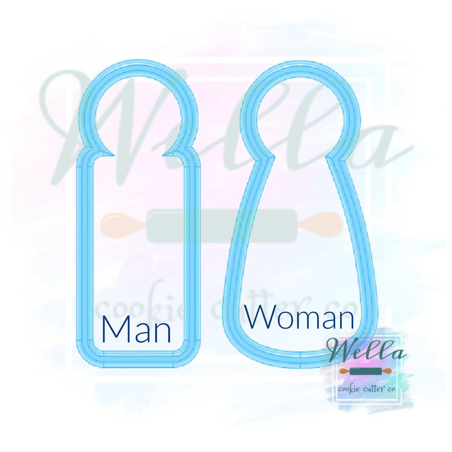 Peg Doll Cookie Cutters - Set of 2