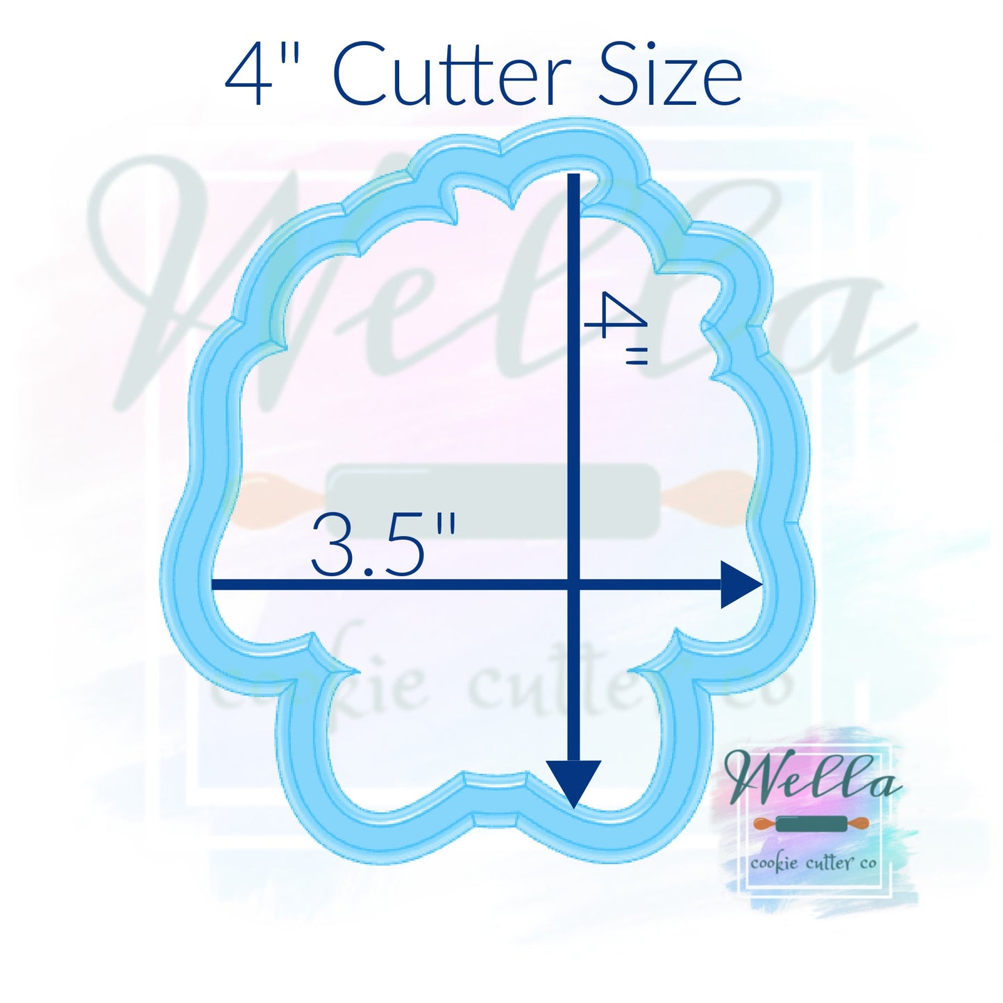 Doodle Dog with Bow Cookie Cutter