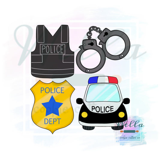 Police Cookie Cutter Set