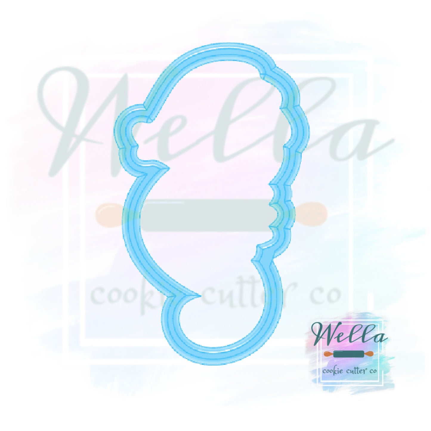 Seahorse Cookie Cutter, Sea Themed Cookie Cutter, Under the Sea Cutter