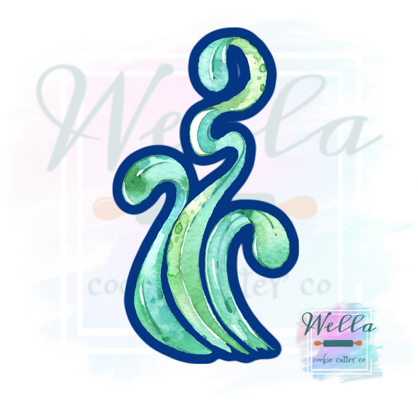 Seaweed Cookie Cutter, Sea Themed Cookie Cutter, Under the Sea Cutter, Ocean Themed Cutter