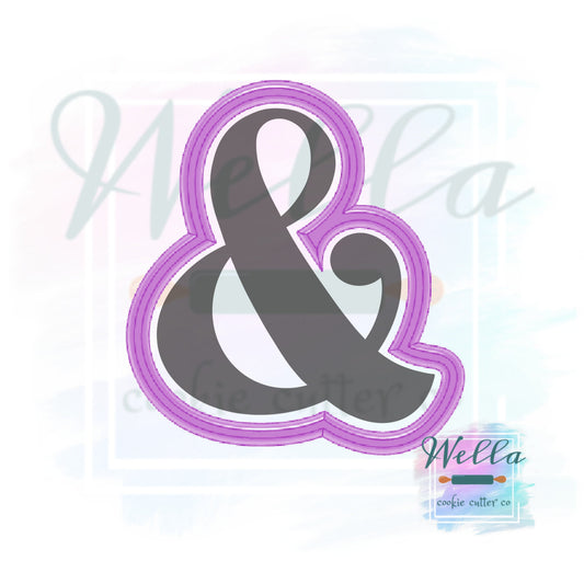 Ampersand #1 Cookie Cutter, Symbol Cookie Cutter, Bridal Cookie Cutter, Wedding Cookie Cutter