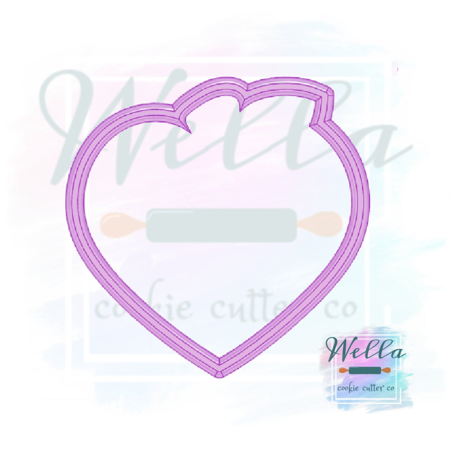 School Heart Apple Cookie Cutter