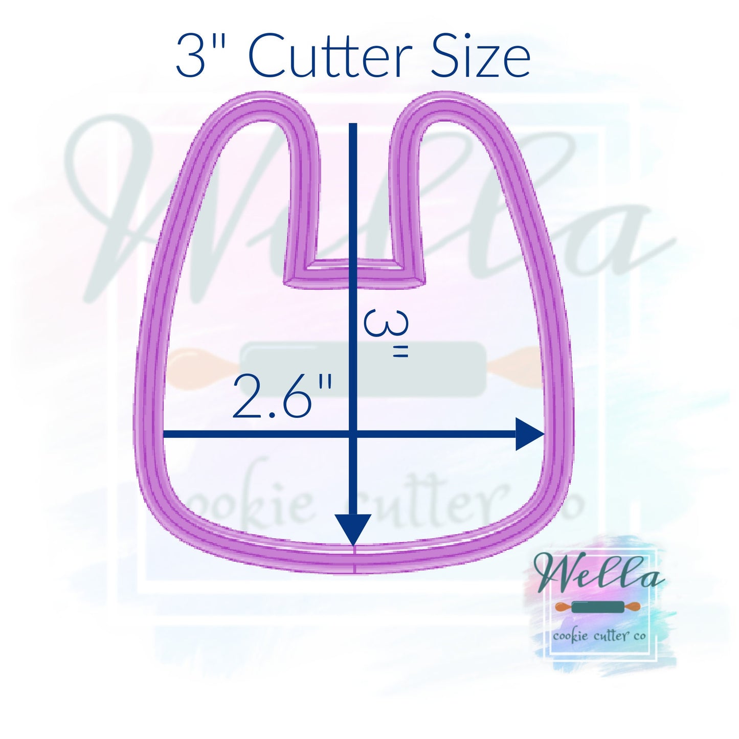 Bunny Face Cookie Cutter, Rabbit Cookie Cutter, Woodland Animals Face Cutter, Simple Bunny Cookie Cutter