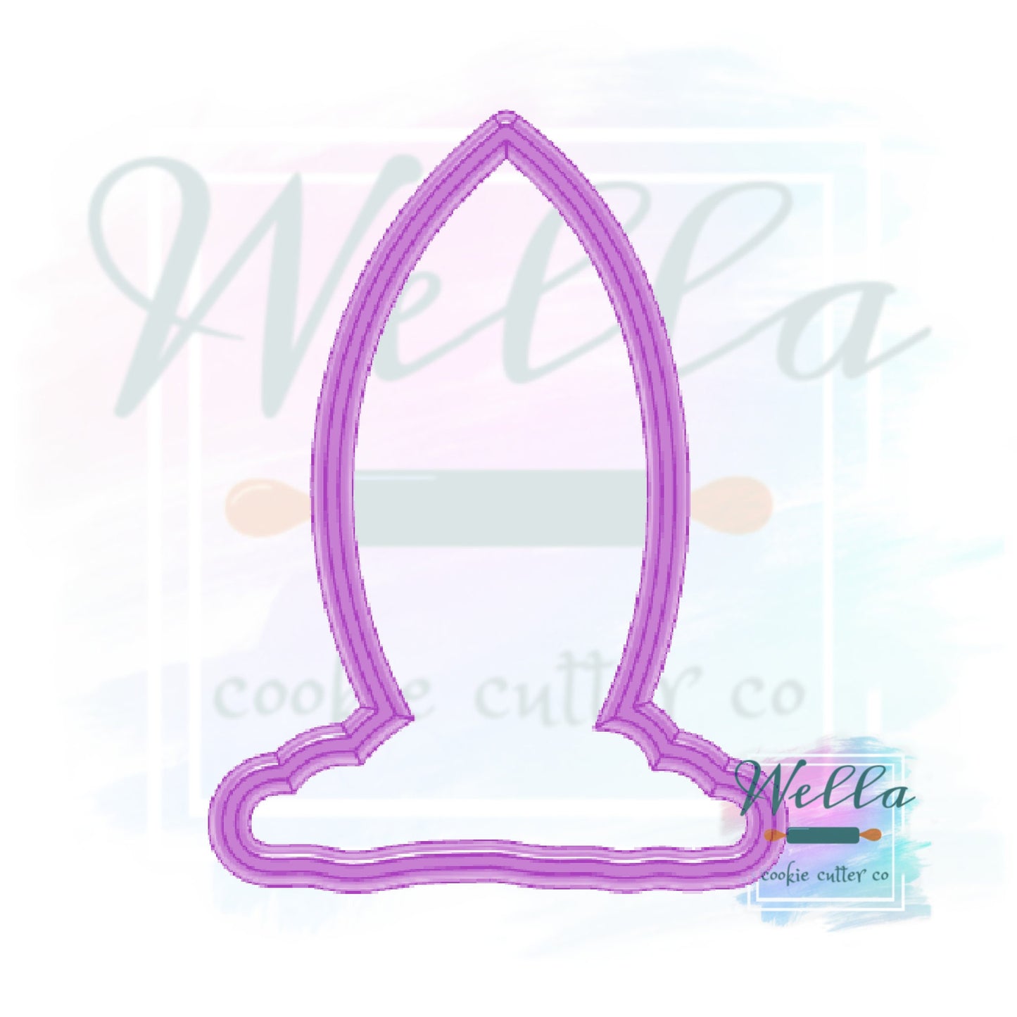 Surfboard in Sand Cookie Cutter, Christmas in July Cookie Cutter, Surfboard Cookie Cutter
