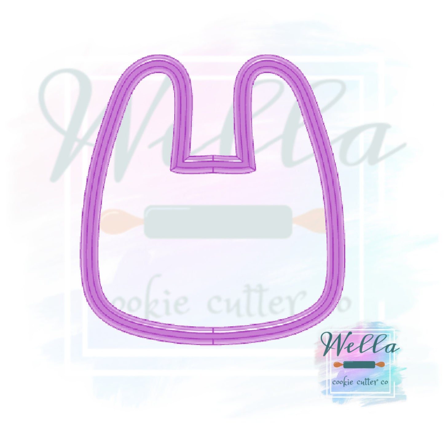 Bunny Face Cookie Cutter, Rabbit Cookie Cutter, Woodland Animals Face Cutter, Simple Bunny Cookie Cutter