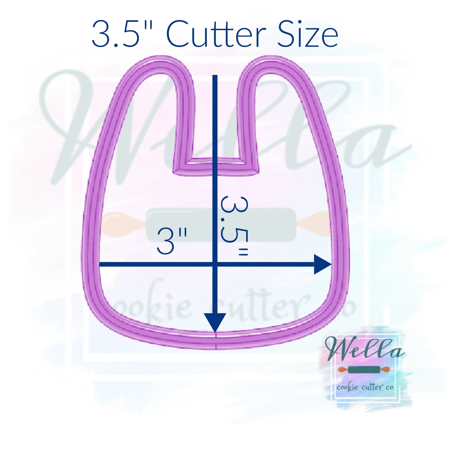 Bunny Face Cookie Cutter, Rabbit Cookie Cutter, Woodland Animals Face Cutter, Simple Bunny Cookie Cutter