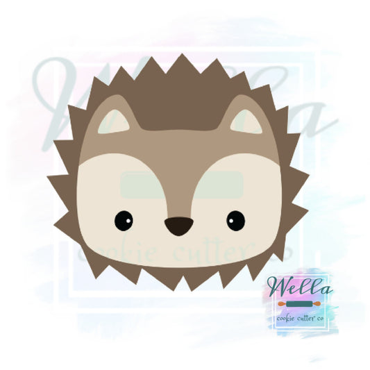 Hedgehog Face Cookie Cutter, Hedgehog Cutter, Woodland Animals Face Cookie Cutter