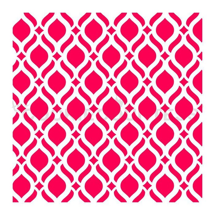 Royal Tiles Stencil, Cookie Stencil