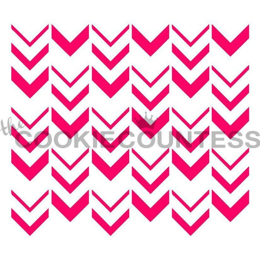 Ombre Arrow Stencil, Cookie Stencil
