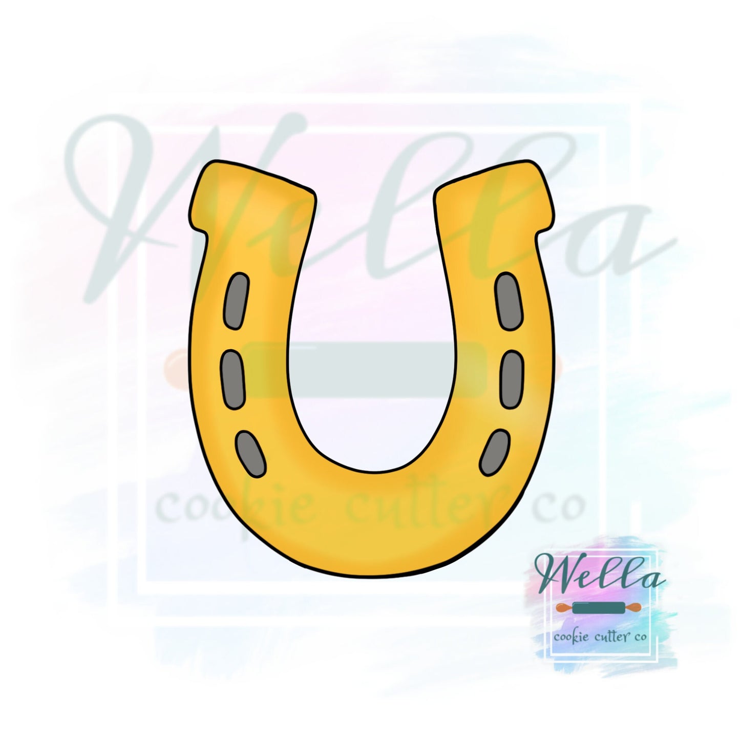 Horseshoe Cookie Cutter, Lucky Horseshoe Cookie Cutter, Saint Patricks Day Cutter
