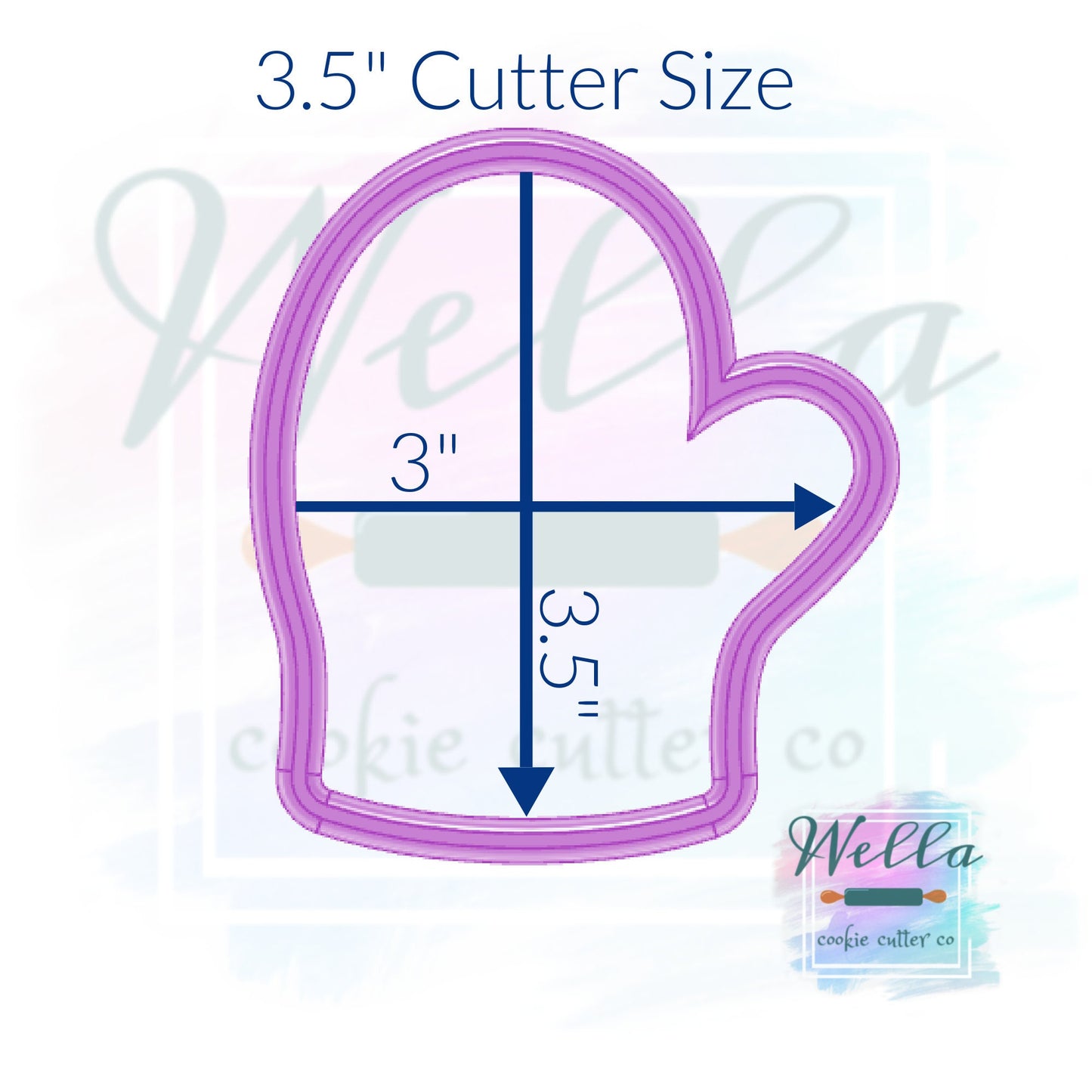 Oven Mitt Cookie Cutter, Baking Mitt Cookie Cutter
