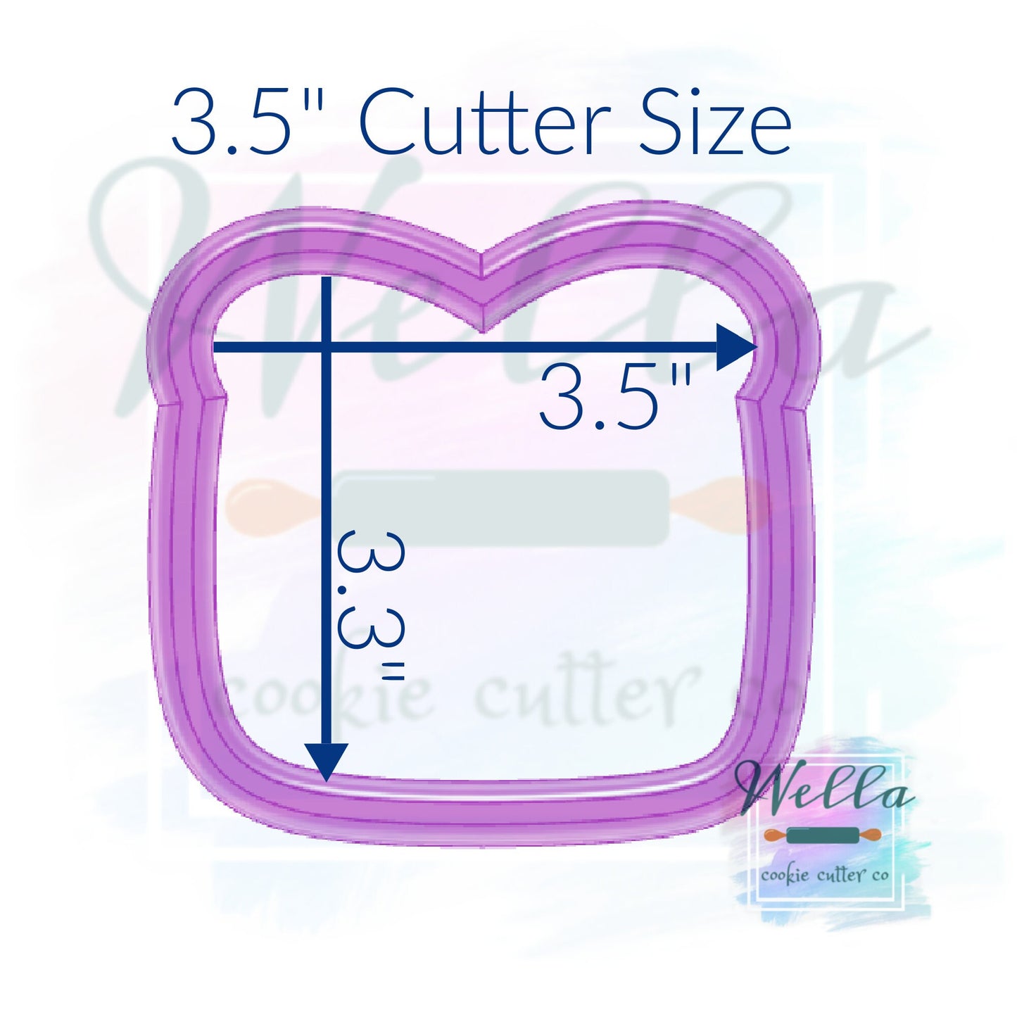 Slice of Bread Cookie Cutter, Toast Cookie Cutter