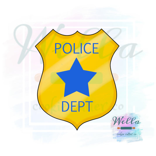 Police Badge Cookie Cutter