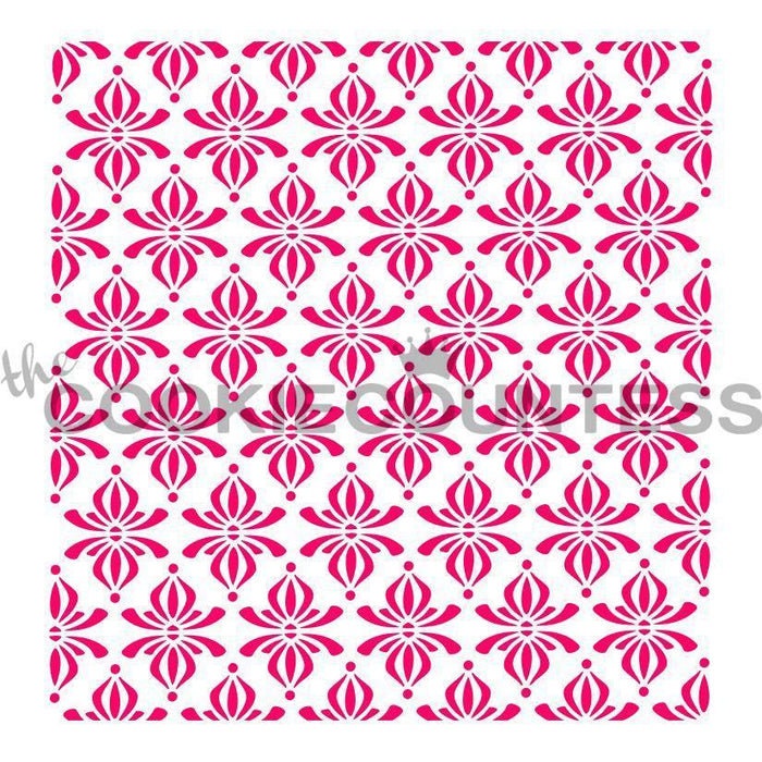 Twirly Pattern Stencil, Cookie Stencil