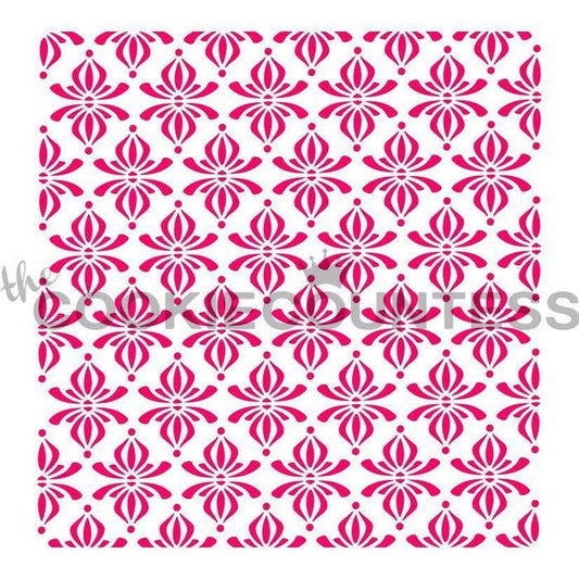 Twirly Pattern Stencil, Cookie Stencil