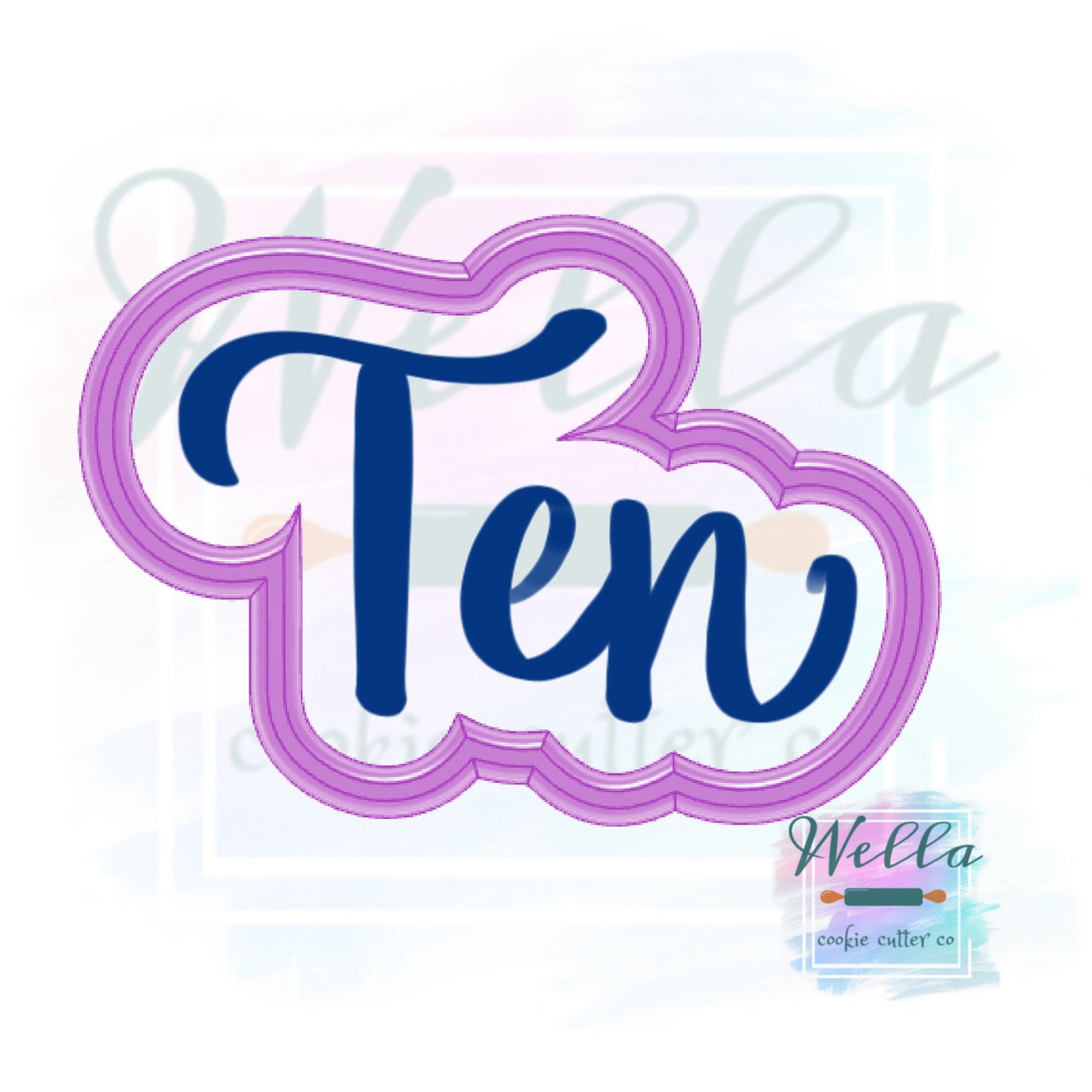 Ten Text Cookie Cutter