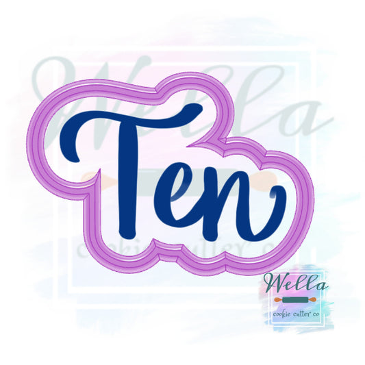 Ten Text Cookie Cutter