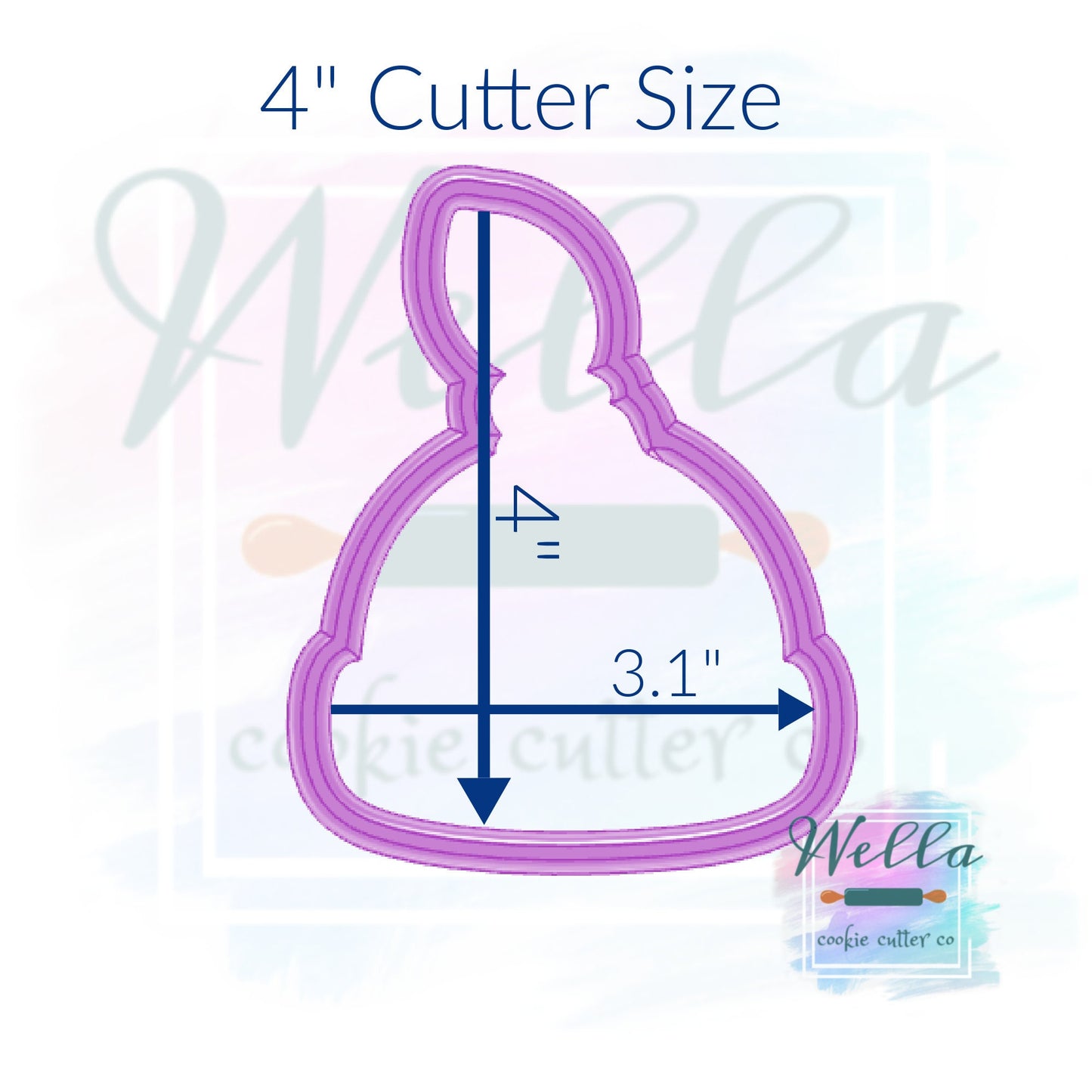 Knotted Baby Hat Cookie Cutter, Knot Hat Cookie Cutter