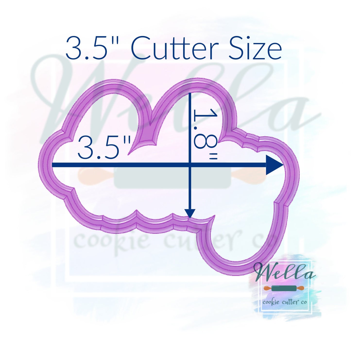 baby Text Cookie Cutter with Optional Stencil