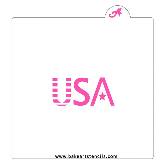 USA Cookie Stencil, 4th of July Cookie Stencil