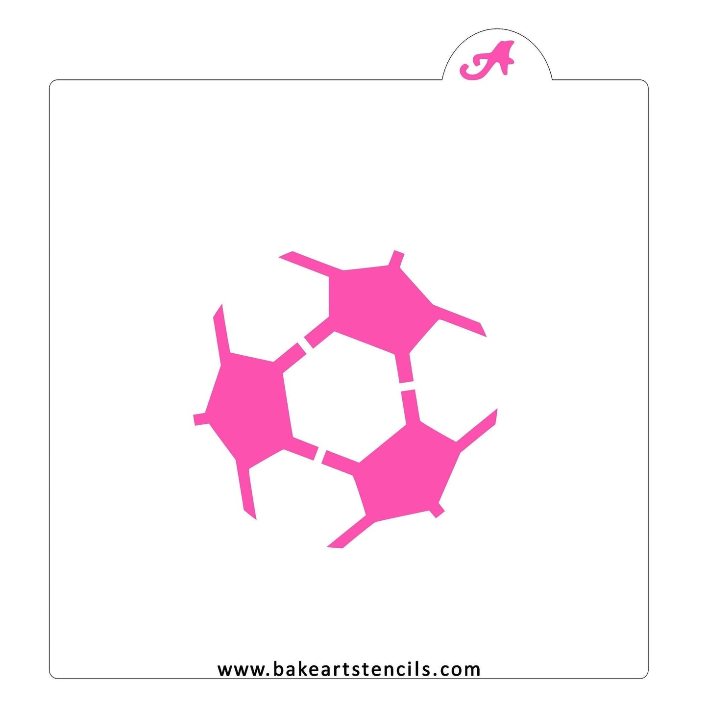 Soccer Ball Cookie Stencil
