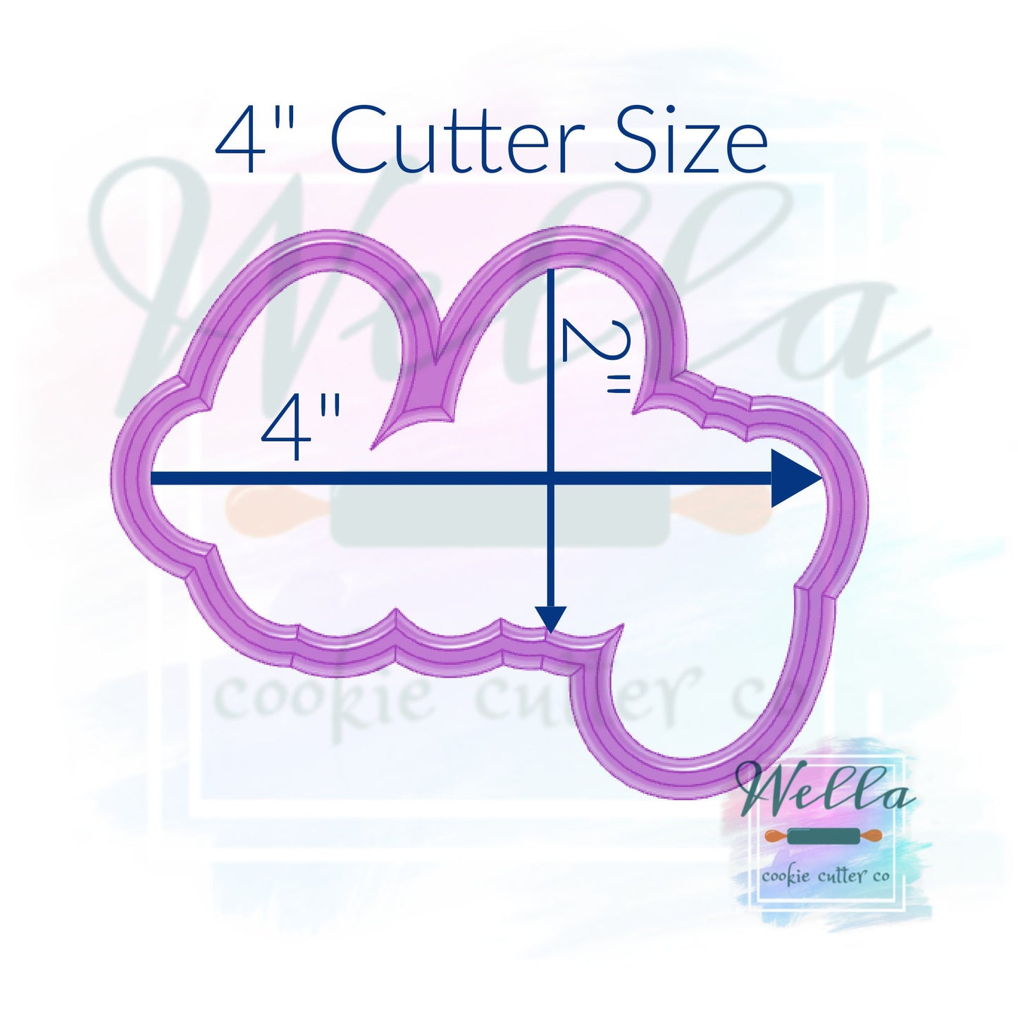 baby Text Cookie Cutter with Optional Stencil