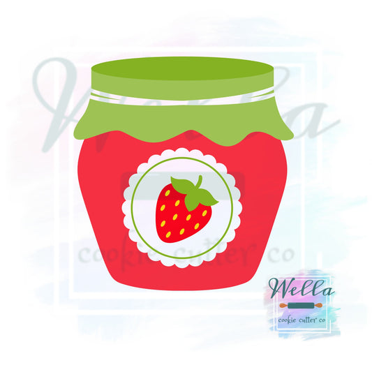 Strawberry Jam Jar Cookie Cutter