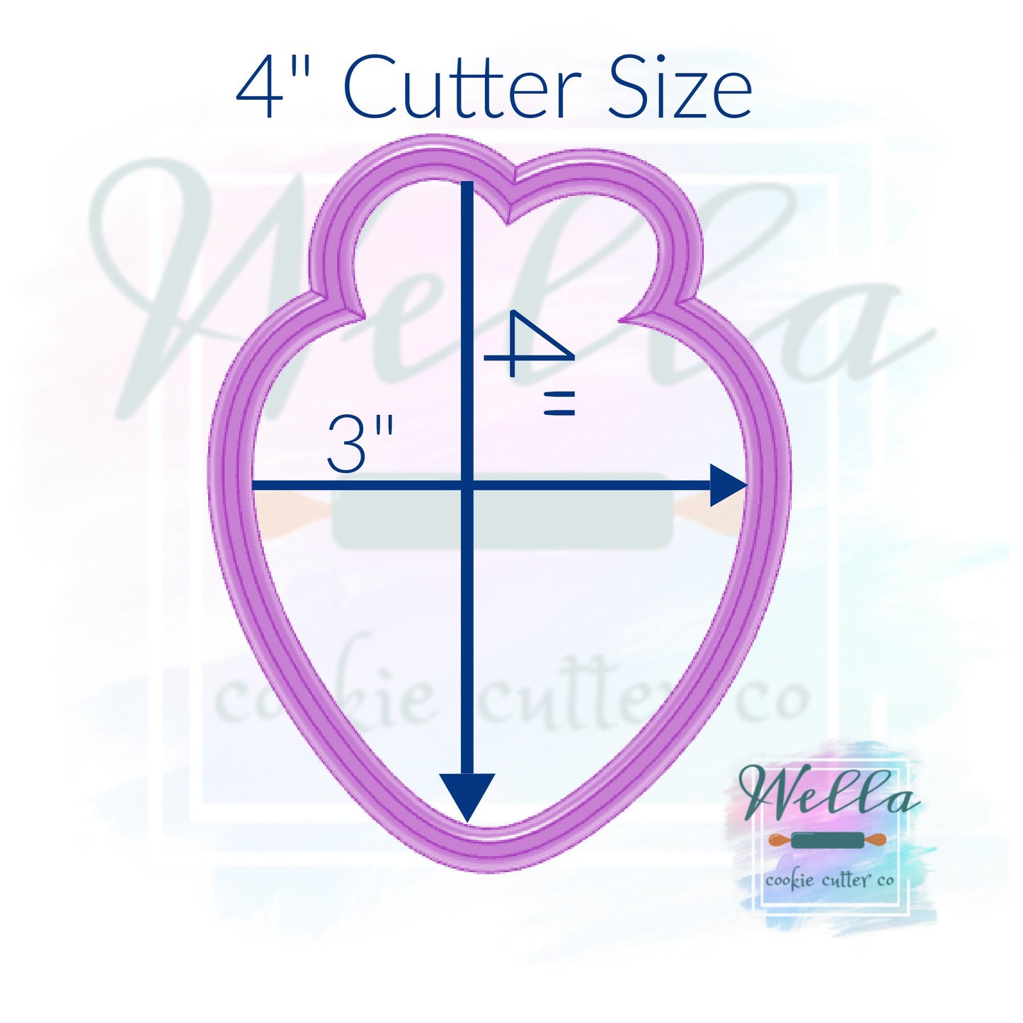 Strawberry #1 Cookie Cutter