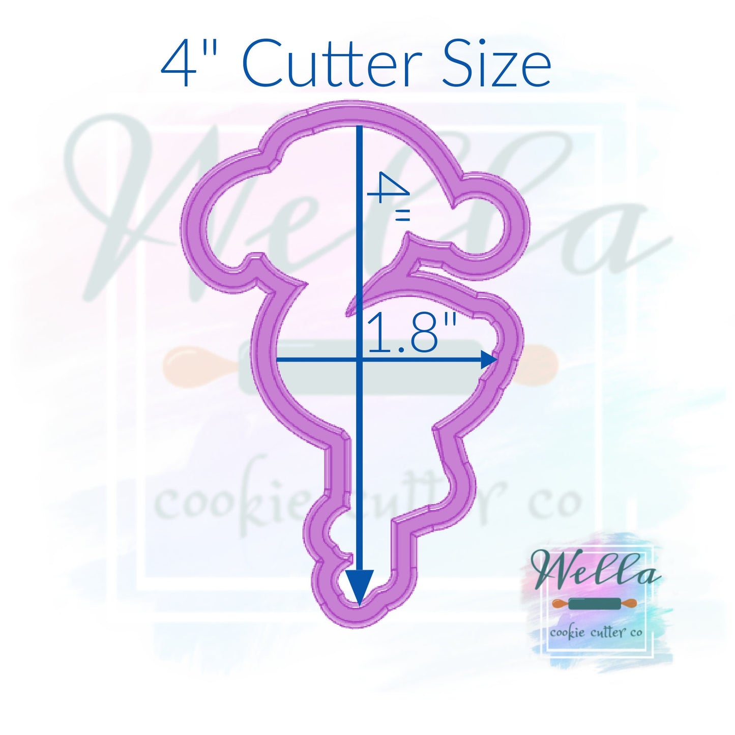 Flamingo with Santa Hat Cookie Cutter, Christmas in July Cookie Cutter