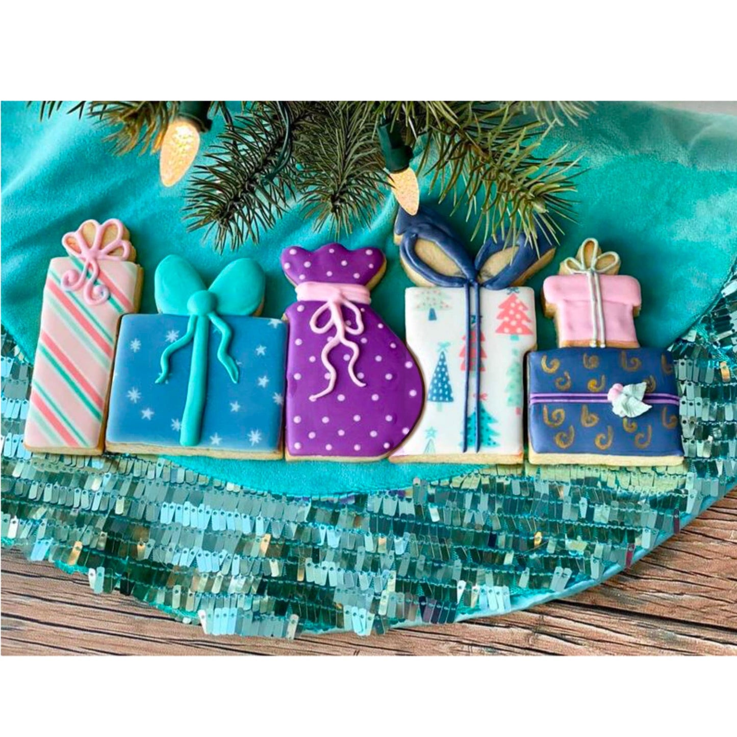 Present Cookie Cutter Set - Set of 5 Cutters, Christmas Present Cookie Cutter Set, Birthday Present Cookie Cutters