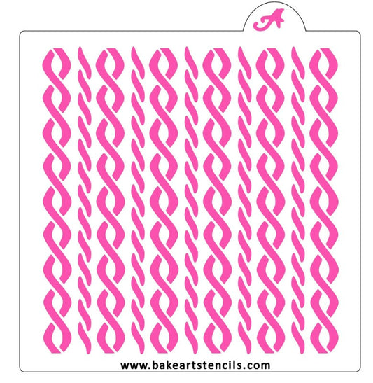 Cozy Sweater Pattern Stencil, Sweater Pattern Cookie Stencil