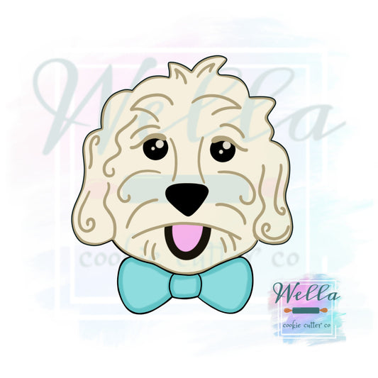 Doodle Dog with Bow Cookie Cutter