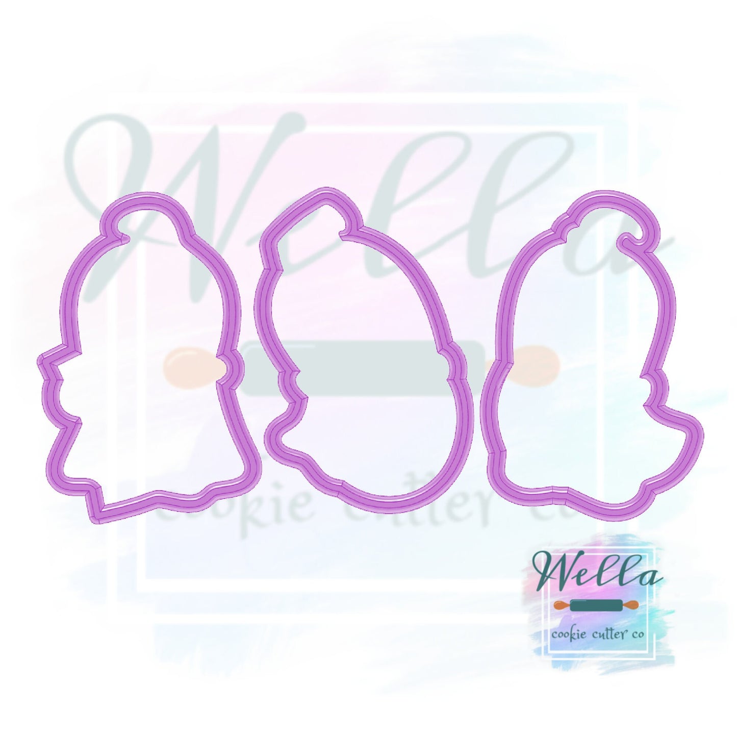 BOO Ghosts Cookie Cutters - Set of 3, Ghost Cookie Cutters