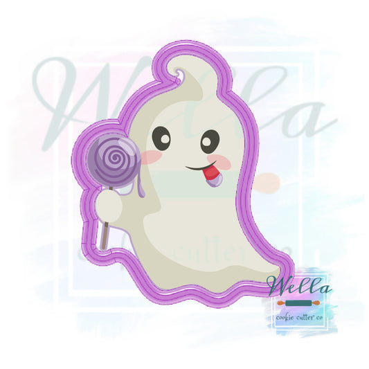 Ghost with Lollipop Cookie Cutter