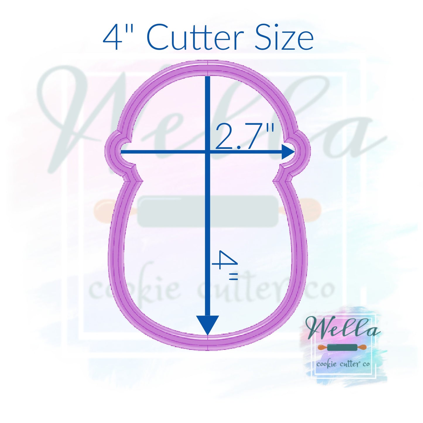 Swaddled Baby Cookie Cutter
