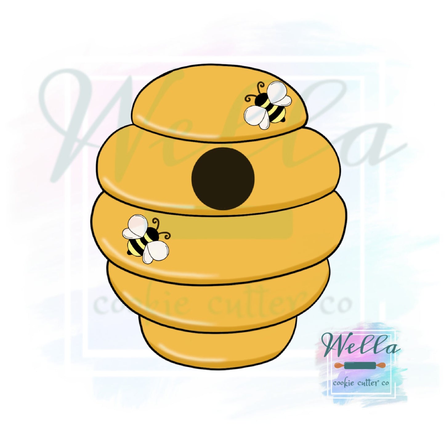 Beehive #2 Cookie Cutter, Sweet as Can Bee Cookie Cutter