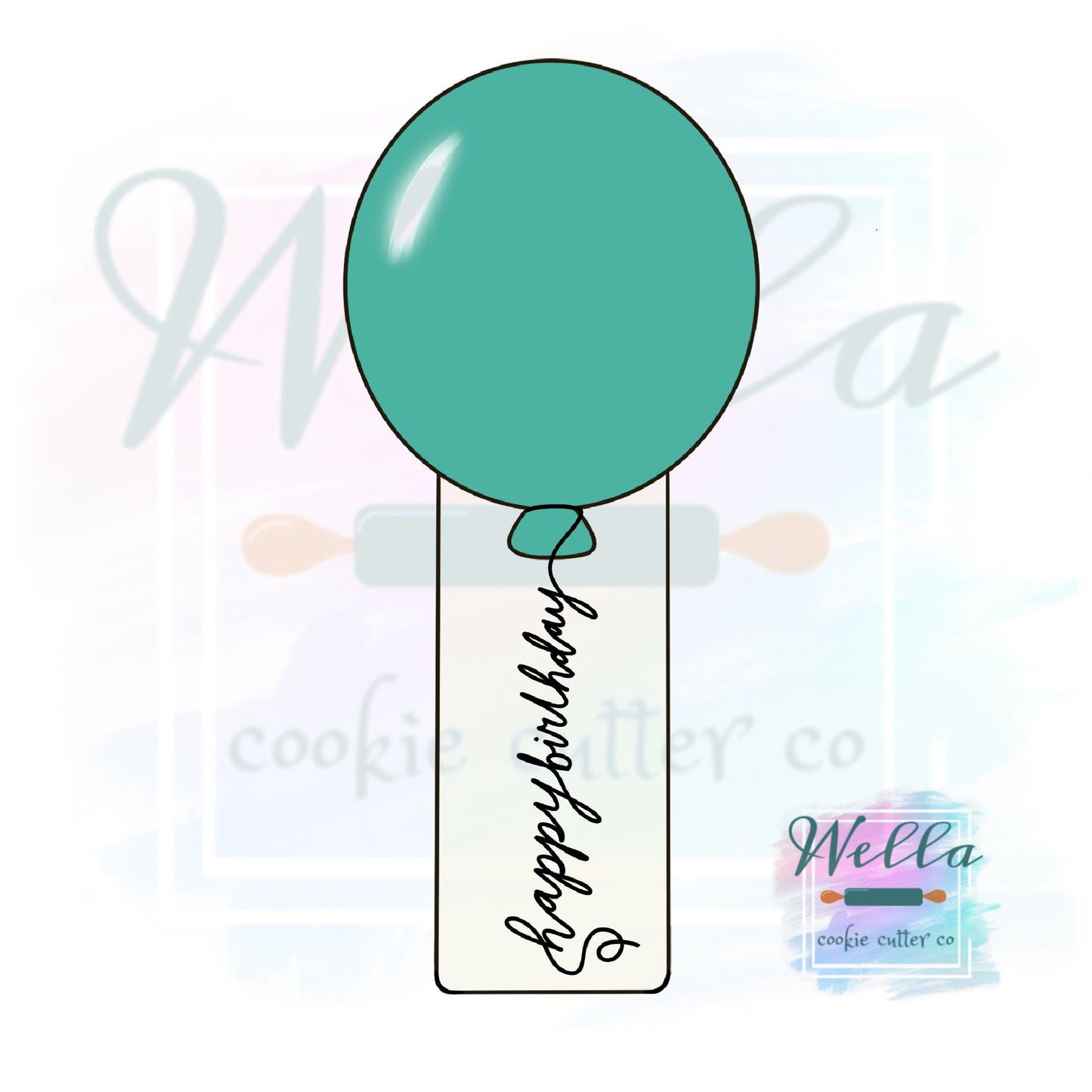Balloon Plaque Cookie Cutter
