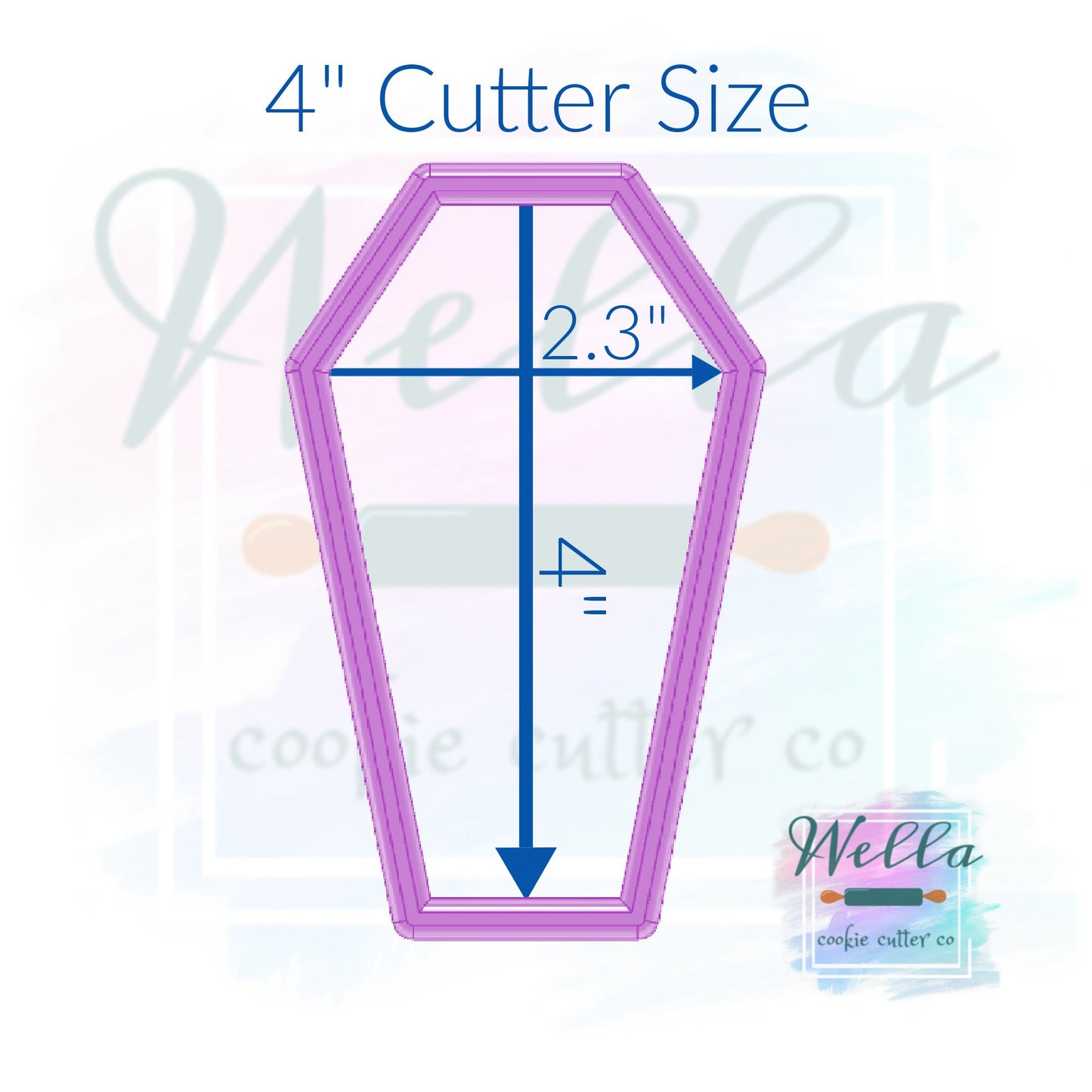 Coffin Cookie Cutter, Halloween Cookie Cutter