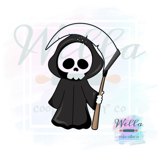 Grim Reaper Cookie Cutter, Halloween Cookie Cutter