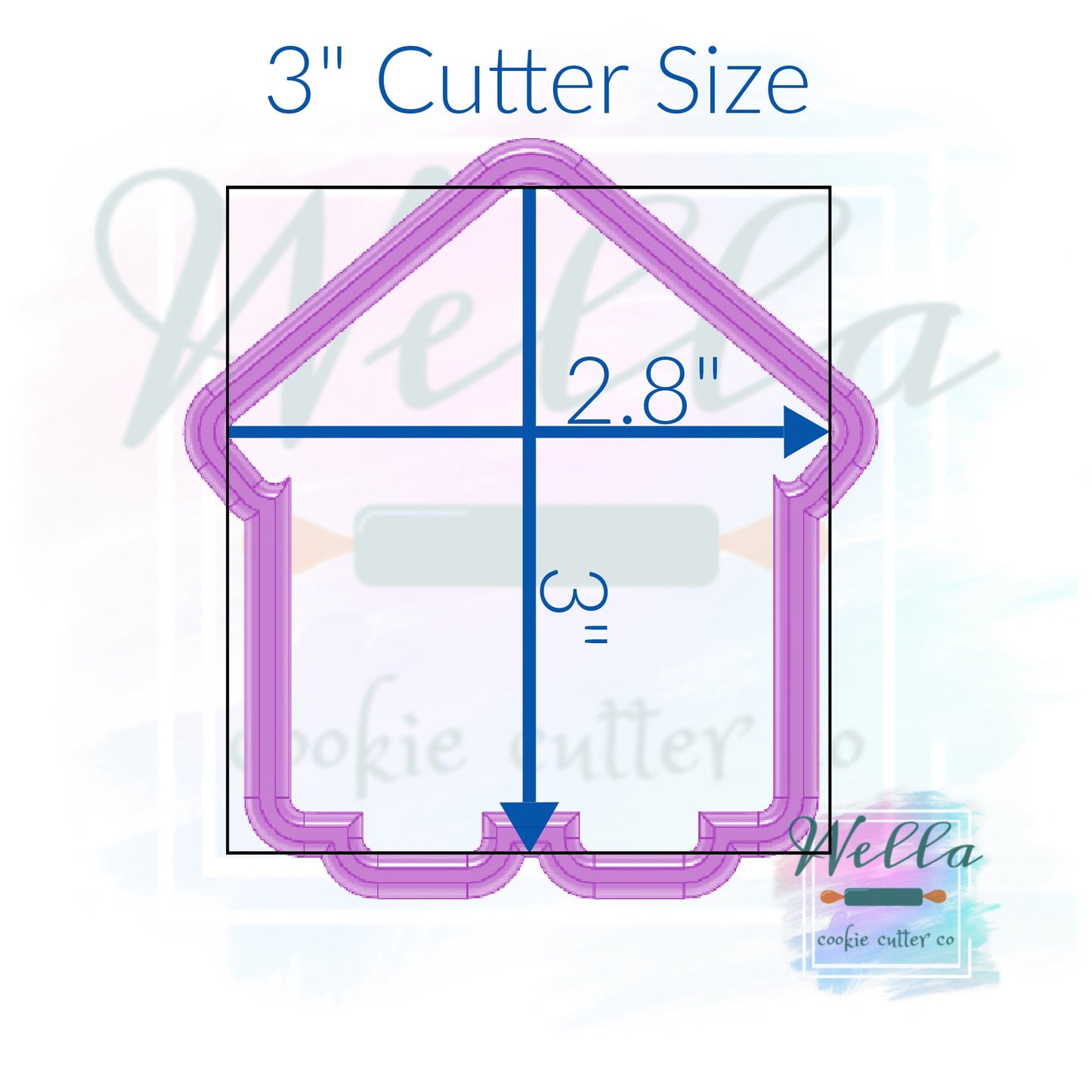 Bee House Cookie Cutter with or without Heart Cut Out, Apiary Cookie Cutter