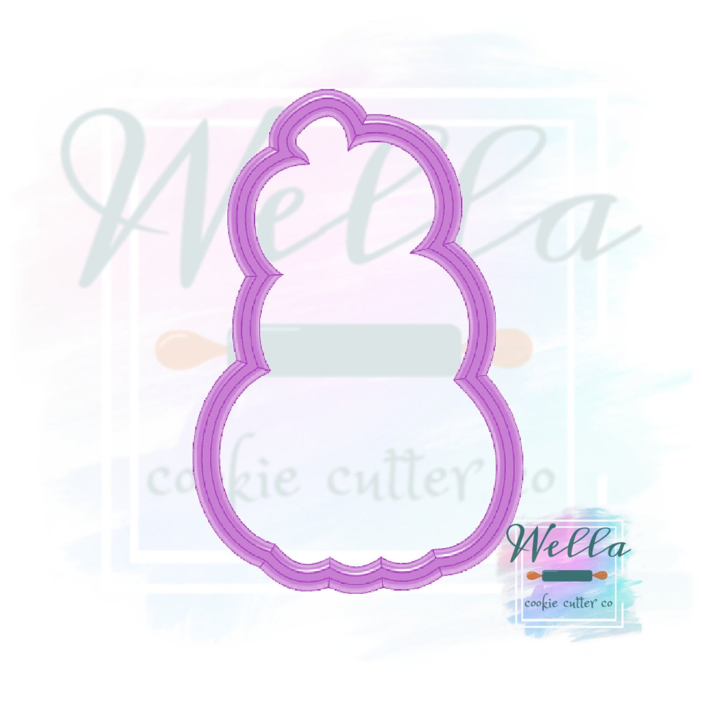 Pumpkin Tower Cookie Cutter with Optional Stencil, Fall Cookie Cutter