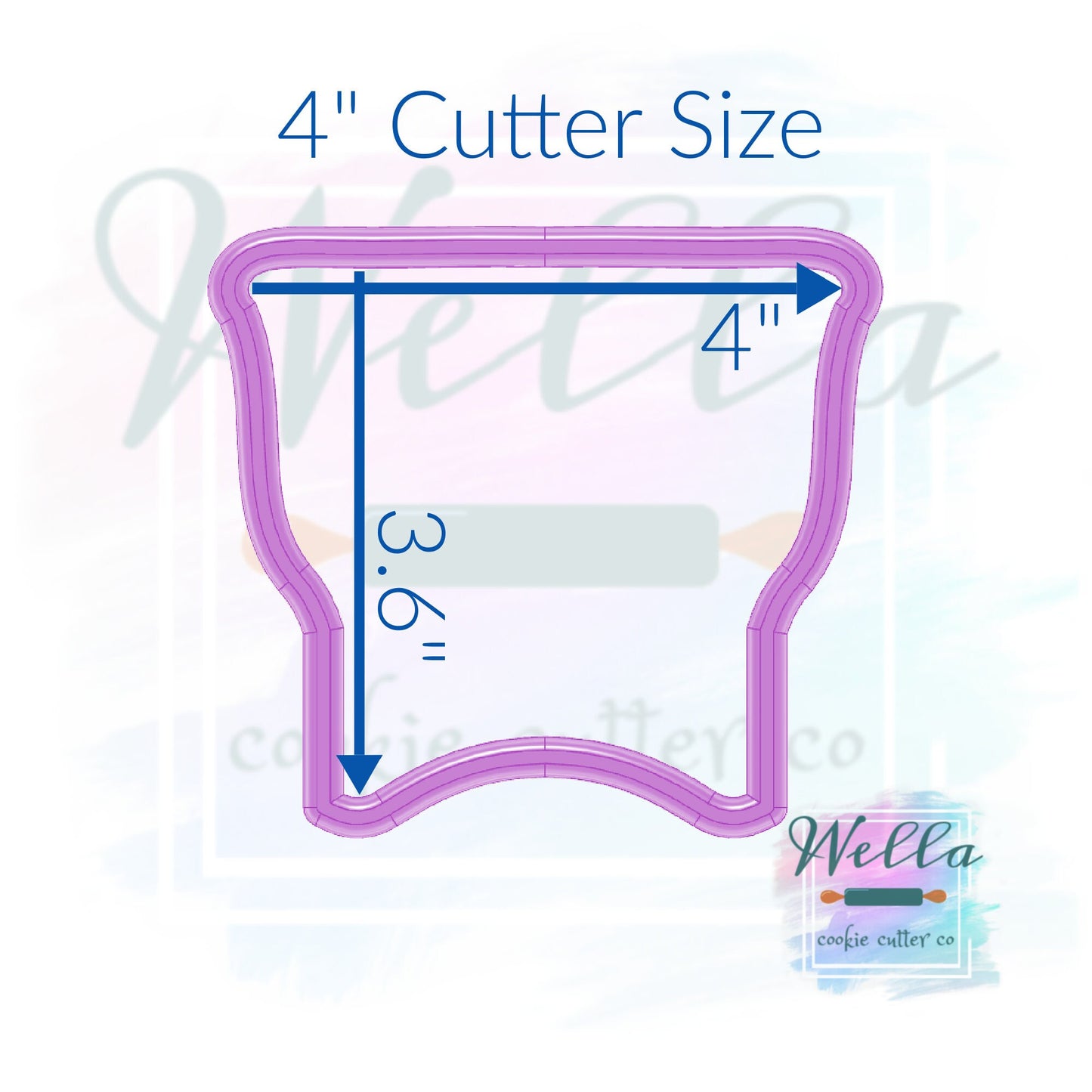 Vintage Baby Bassinet Cookie Cutter, Baby Shower Cookie Cutter